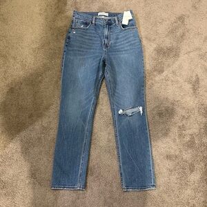 Abercrombie & Fitch Curve Love 90s Slim Straight Jeans 10 S